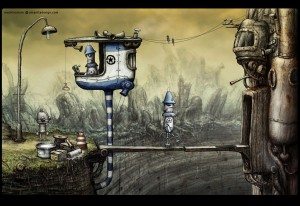 Перед входом в город Machinarium