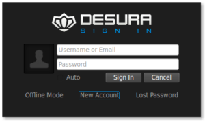 Вход в Desura