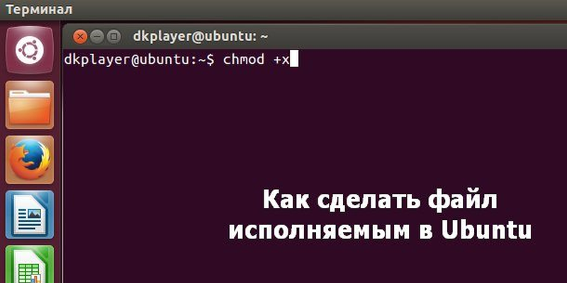 делаем файл исполняемым в linux ubuntu manjaro