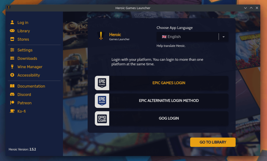 epic и gog в heroic game launcher