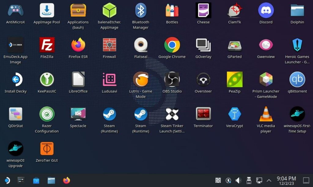 winesapOS kde